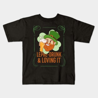 Lepre-drunk and loving it Kids T-Shirt